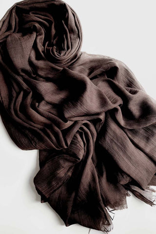 Dark mocha | Cotton mix hijab