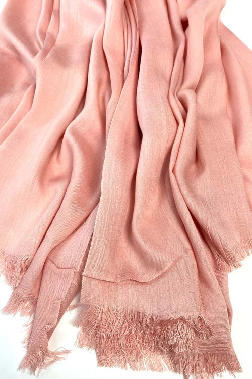 Coral Peach Polished Cotton