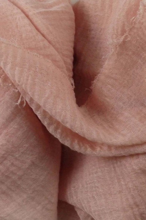 Peach Cotton Crinkle Hijab