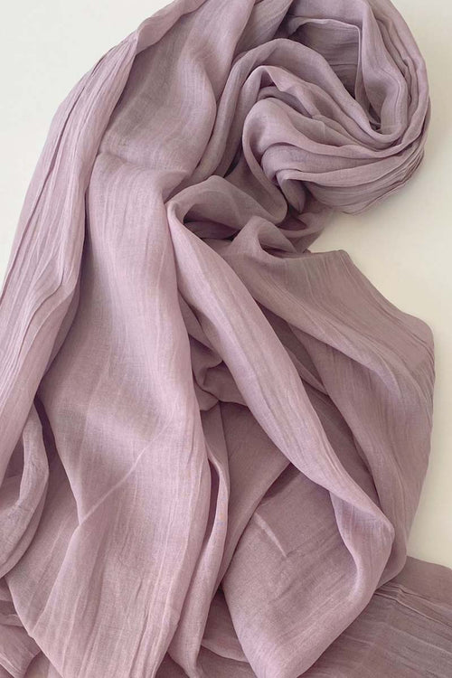 French Lilac Cotton Mix Hijab