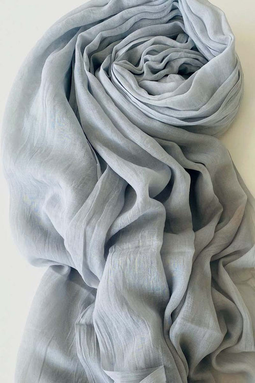 Gentle Grey Cotton Mix Hijab