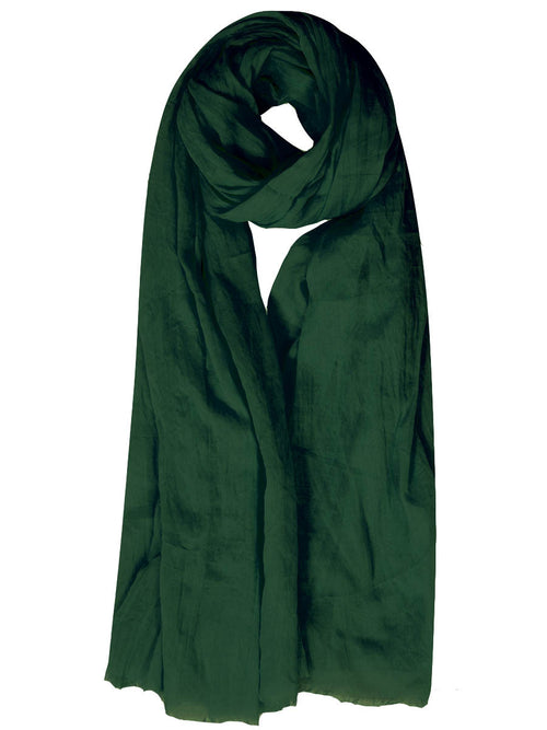 Emerald Green Cotton Mix Hijab