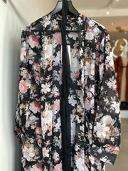 Floral printed kimono