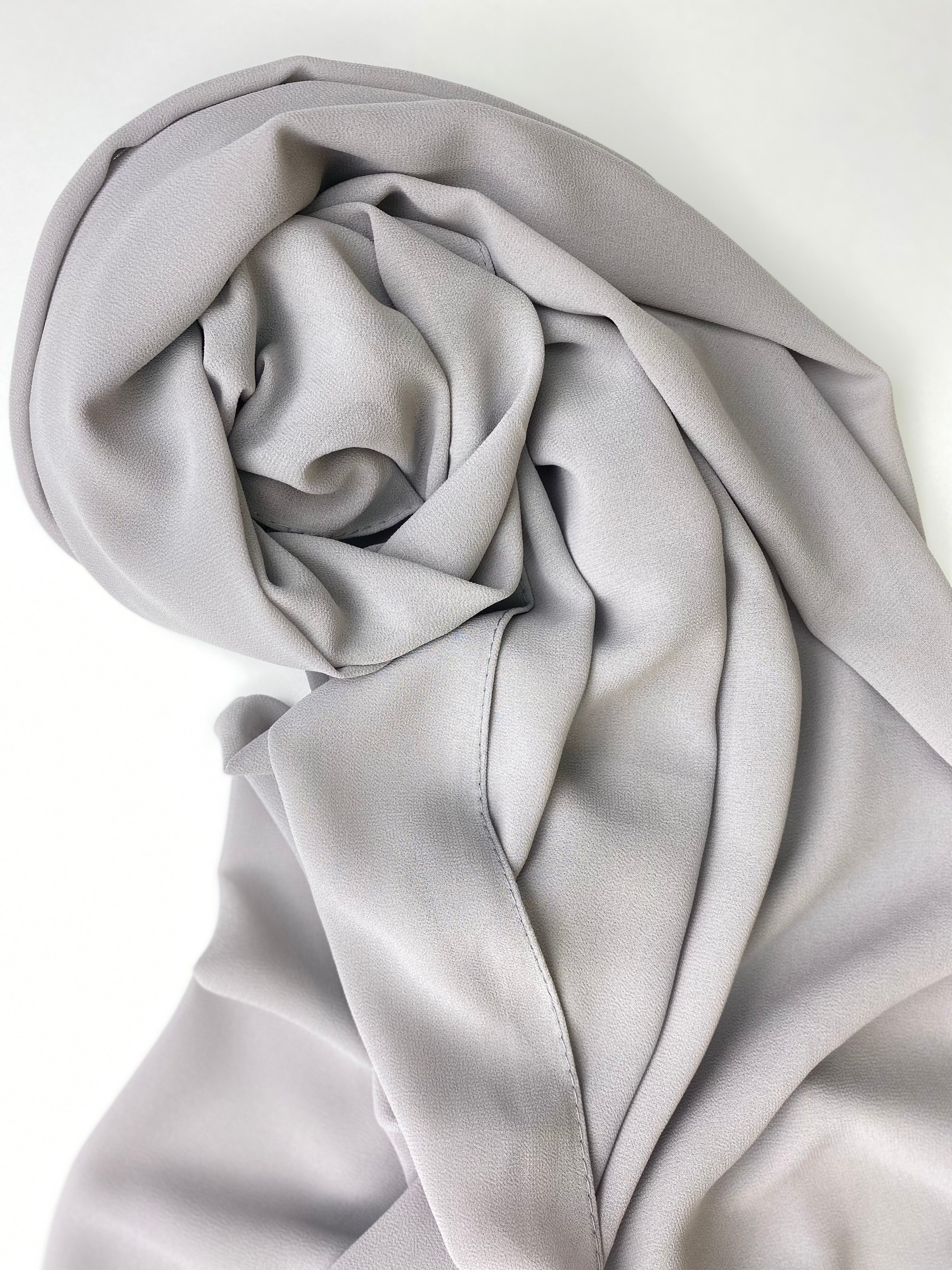 Iced grey- Chiffon Hijab