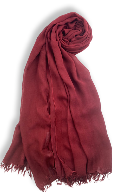 Deep Red | Deluxe Smooth Hijab