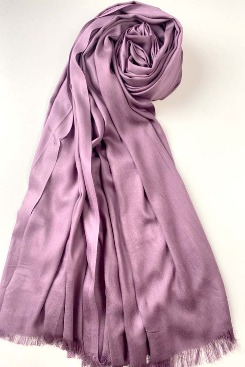 Lightweight Crinkle Chiffon Hijab - Pastel pink - SANZAA