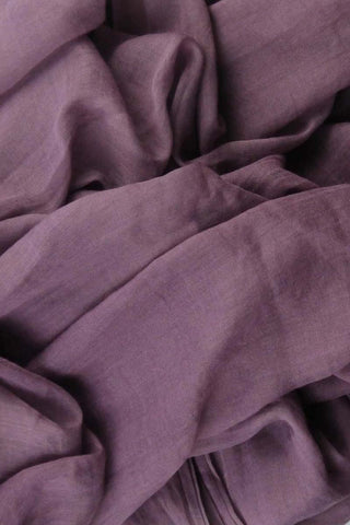 Satin Wrap Flare Dress Purple