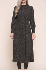 Ditsy leaf Midi