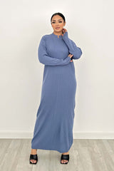 SORAYA KNIT MAXI DRESS BLUE